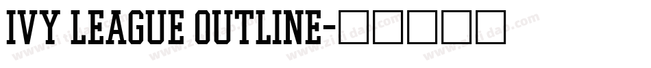Ivy League Outline字体转换